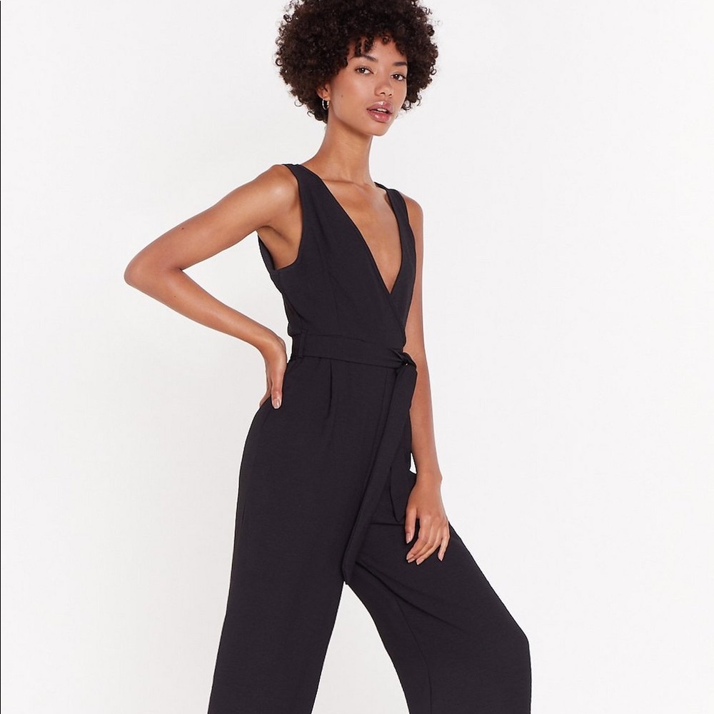 Don't Stop V Now Wide-Leg Jumpsuit